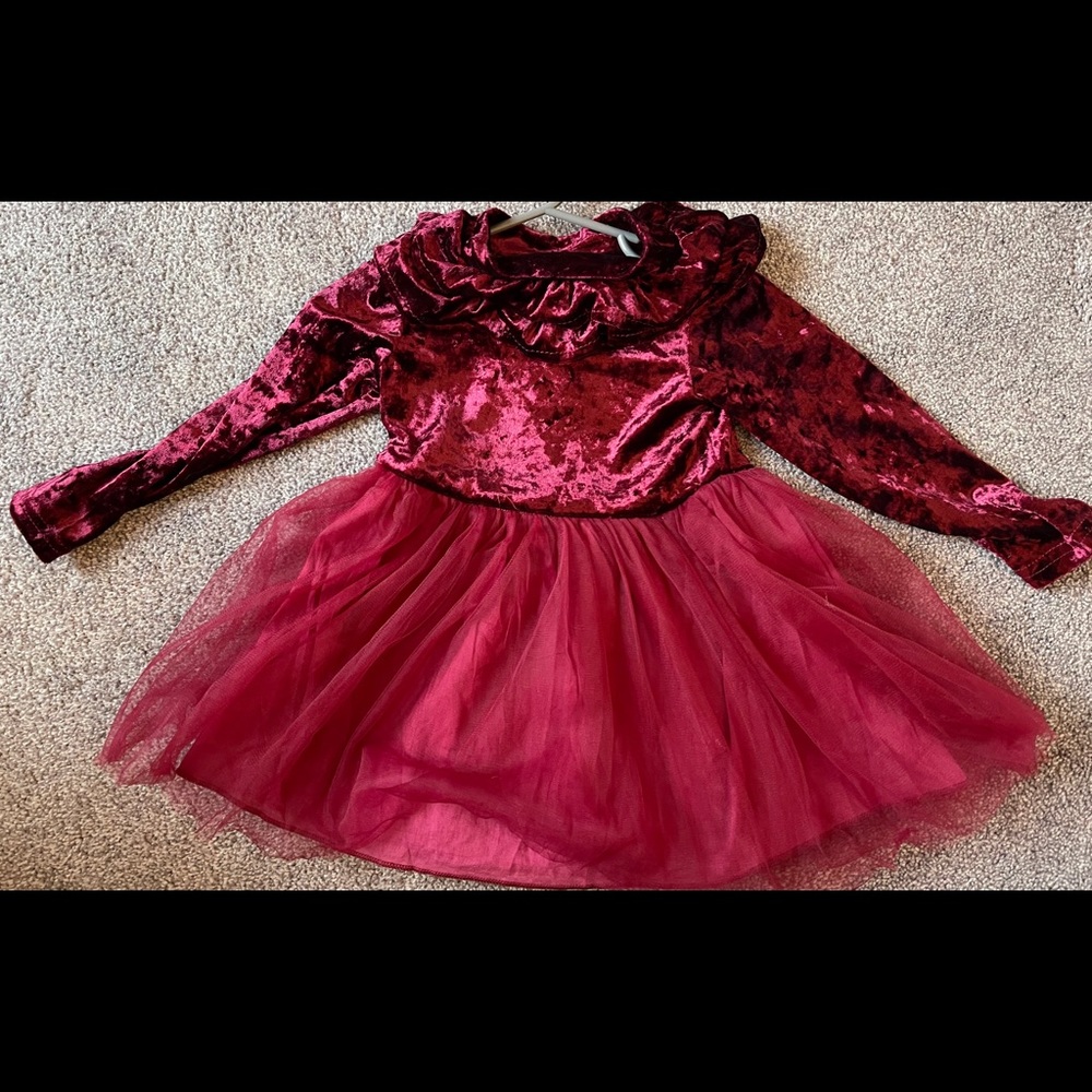 Burgundy dress